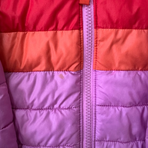 Primary Kids stripe lightweight Pink Puffer Jacket - 4T - Picture 3 of 5
